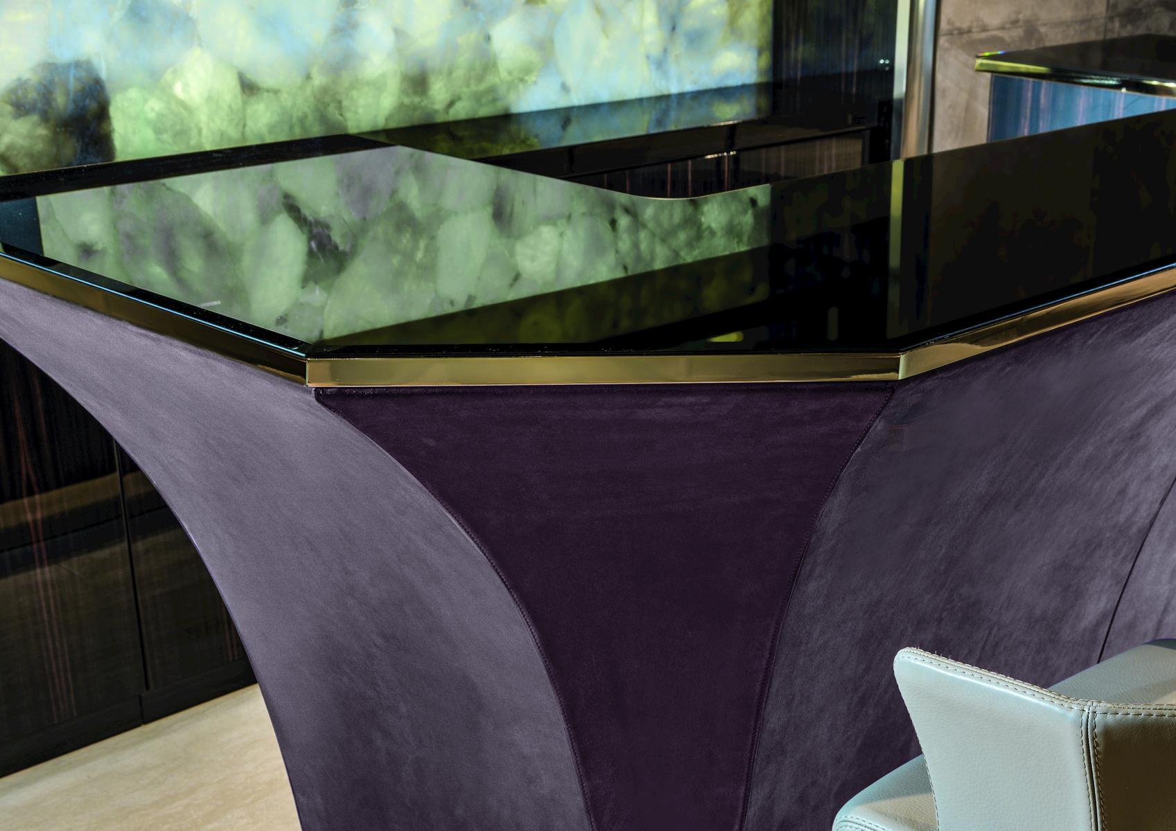 Leather bar cabinet | Grandelon by Longhi