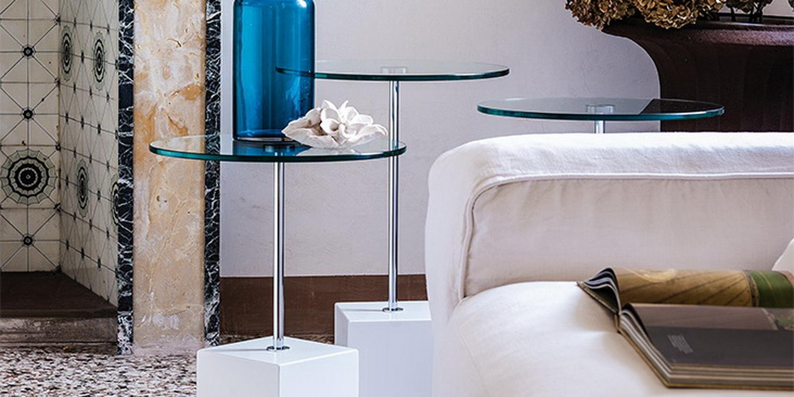 Round glass coffee table | Axo by Cattelan Italia