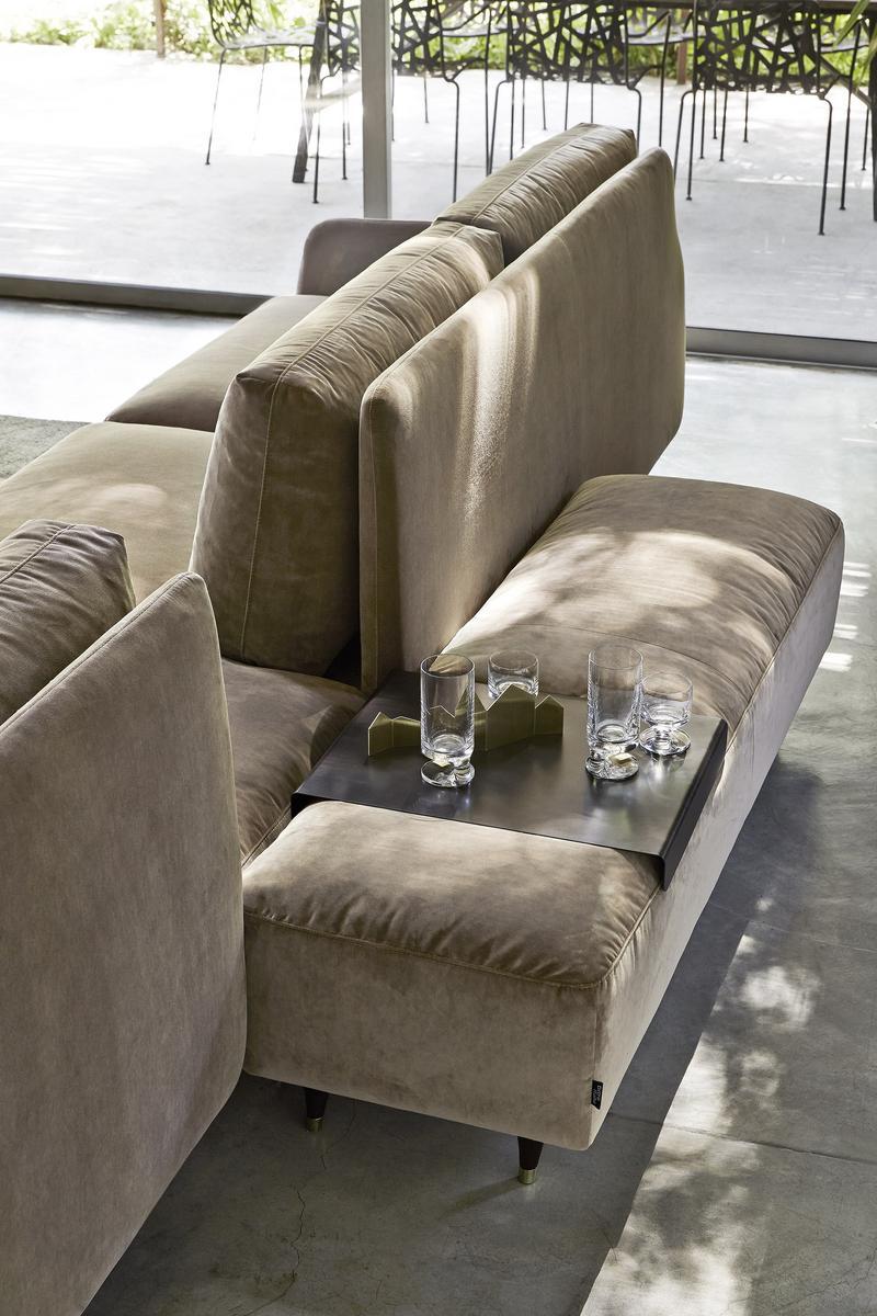 Sectional fabric sofa with chaise longue | Elliot by Ditre Italia