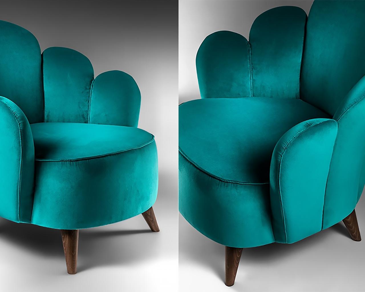 Velvet armchair | Flora by Annibale Colombo