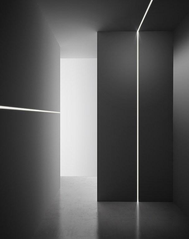 Extruded aluminium linear lighting profile | Brooklyn by Panzeri