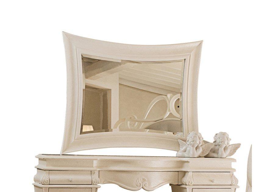 Rectangular framed wall-mounted wooden mirror | Sogni D'amore by Barnini Oseo