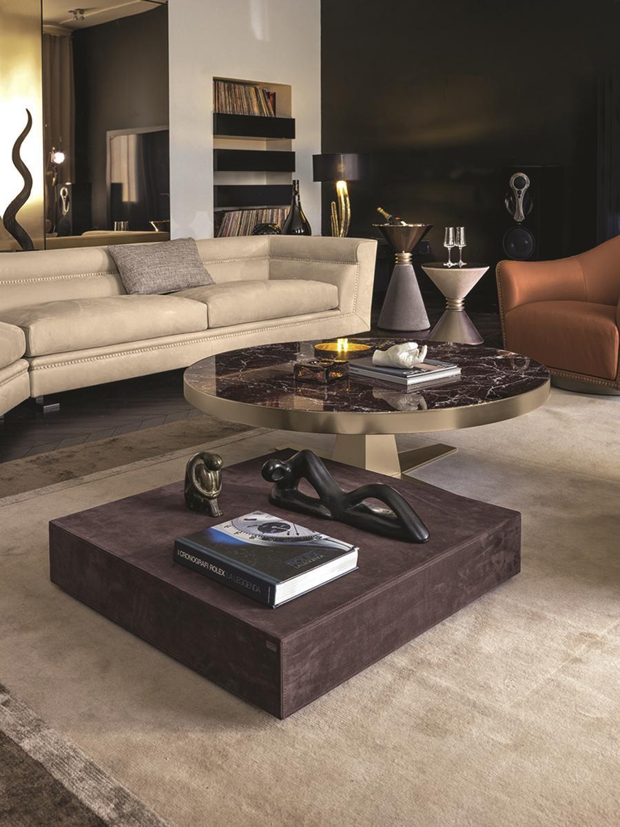 Round metal coffee table | Bourbon by Longhi