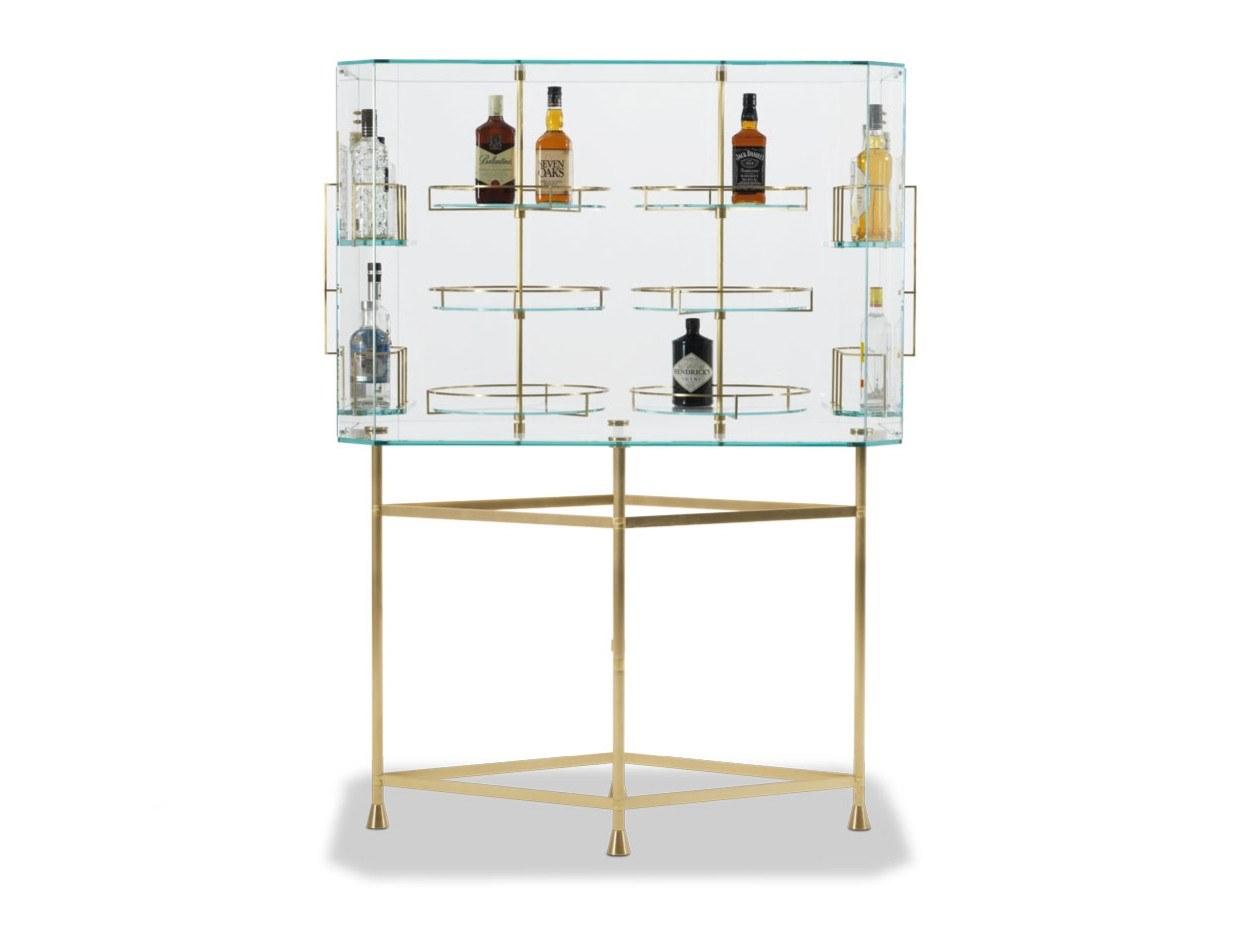 Glass bar cabinet | Float by Baxter