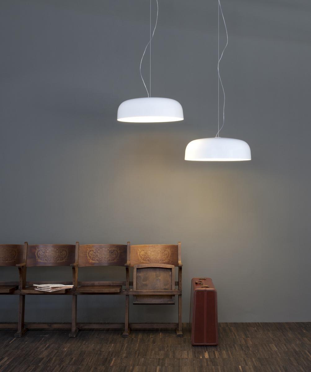 Indirect light fluorescent PMMA pendant lamp | Canopy - 421 by Oluce