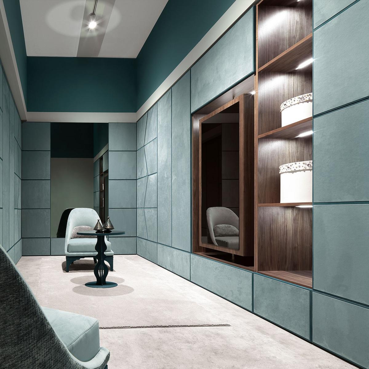 Eco-leather storage wall | Zenit by Corte Zari