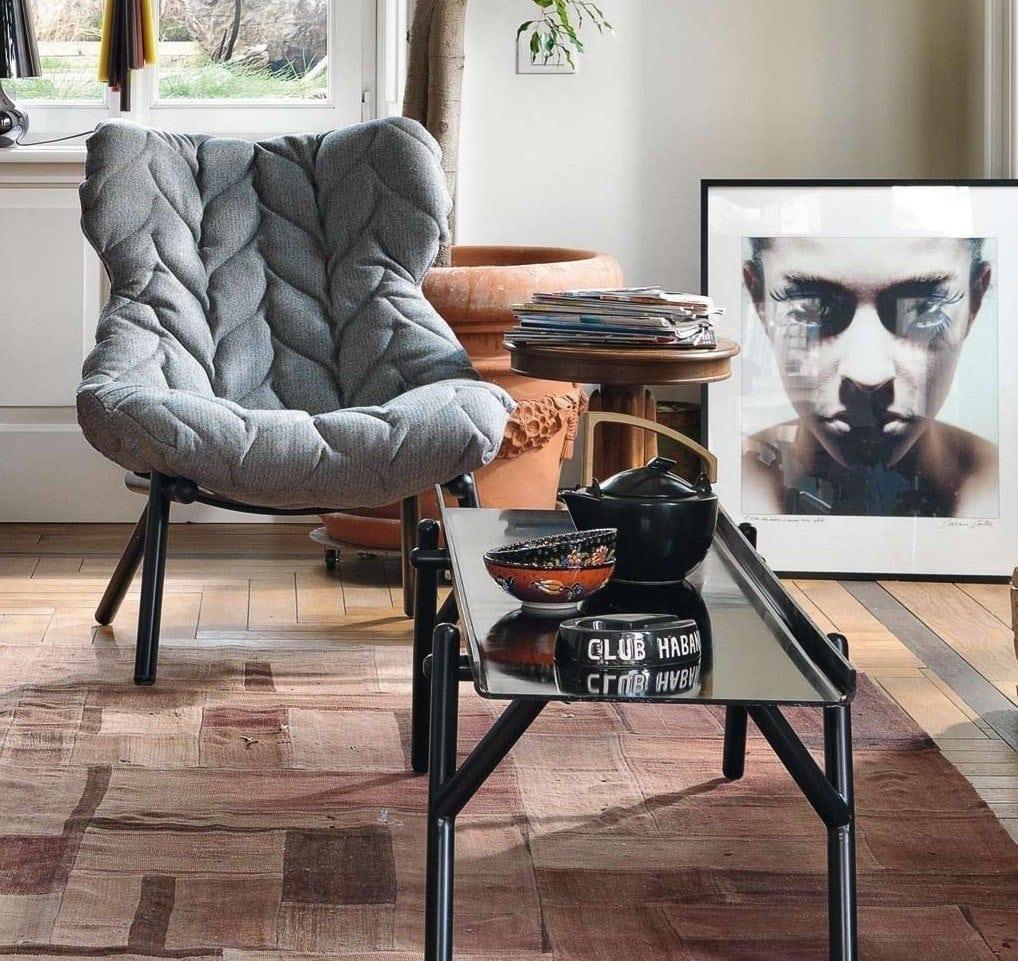 Velvet armchair | Foliage by Kartell