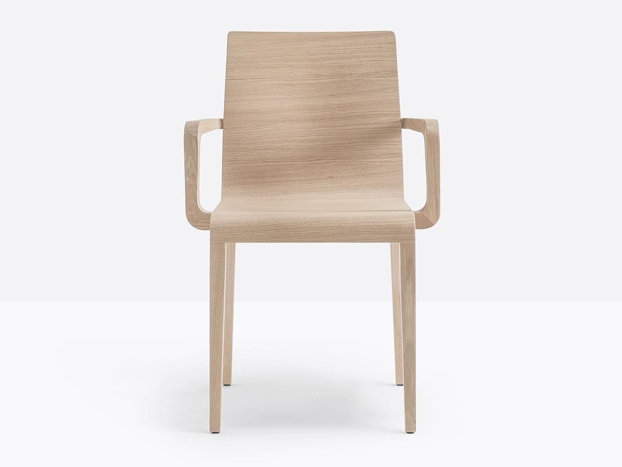 Solid wood chair with armrests | Young 425 by Pedrali