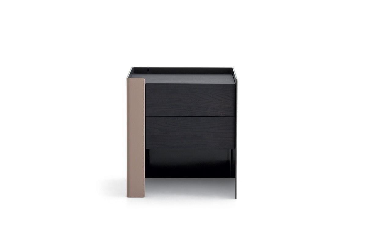 Rectangular bedside table with drawers | Chloe by Poliform