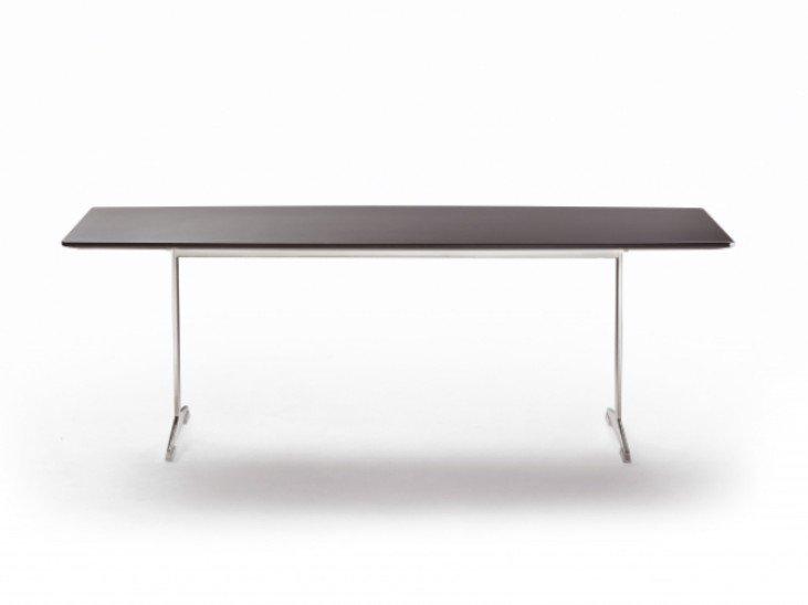 Rectangular solid wood coffee table | Cestone by Flexform