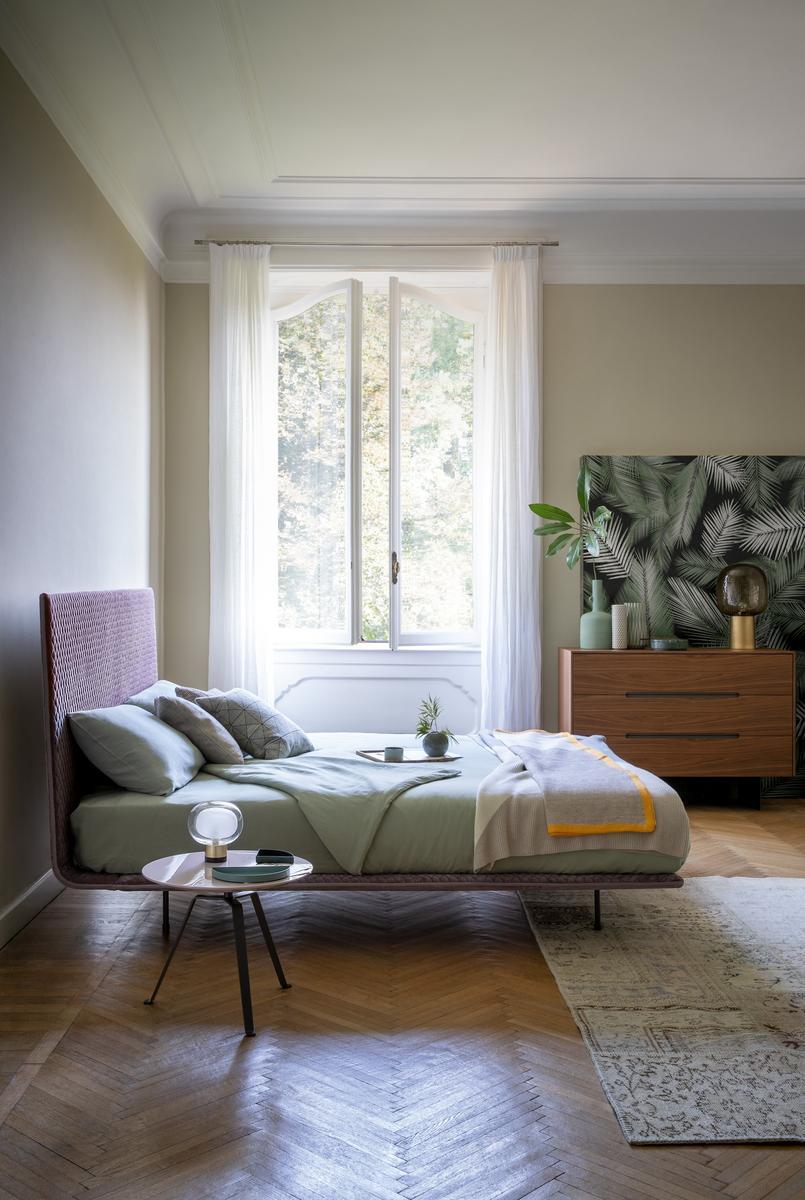 Double bed with removable cover | Thin by Bonaldo