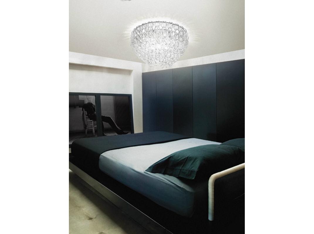 Crystal ceiling lamp | Giogali Pl 80 by Vistosi