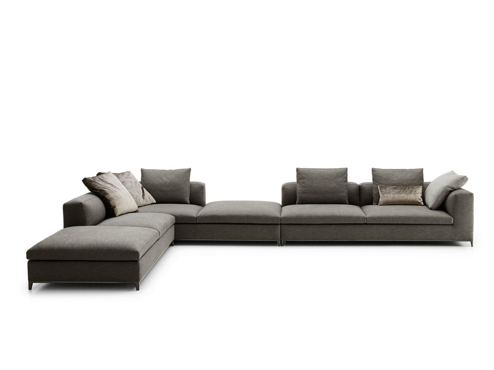 Corner sectional fabric sofa | Michel Club by B&B Italia