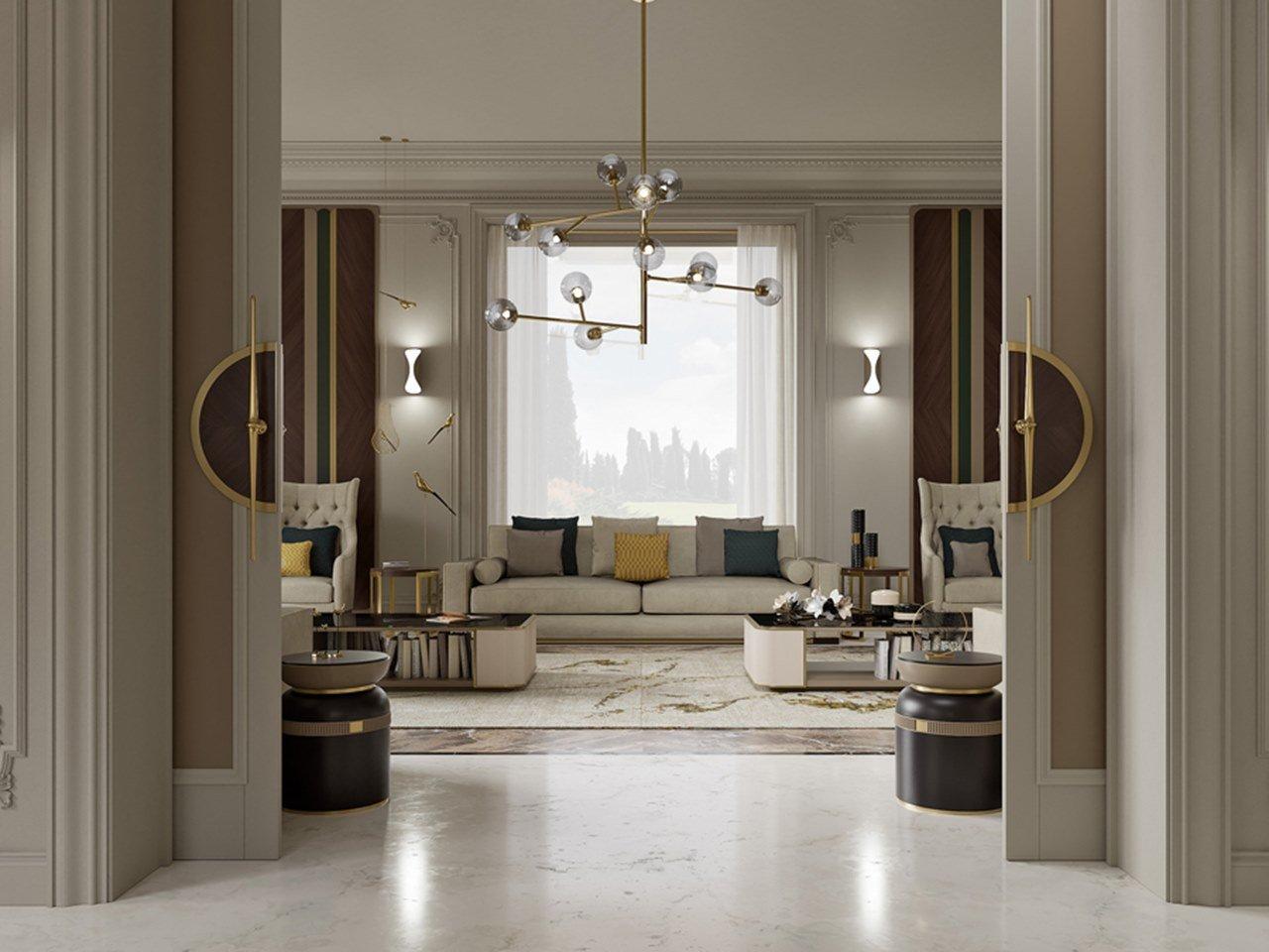 Round wooden coffee table | Pr.331 by Stella del Mobile