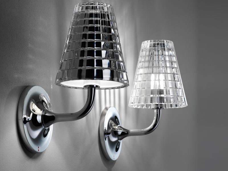 Crystal wall lamp | Flow by Fabbian