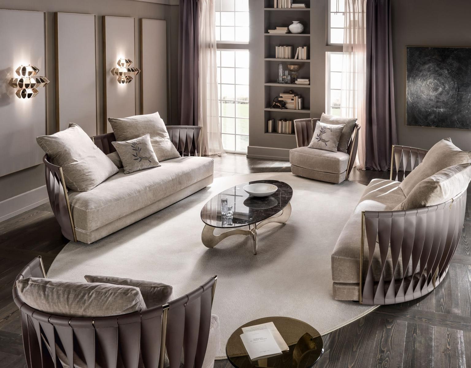 Velvet armchair | Twist by Cantori