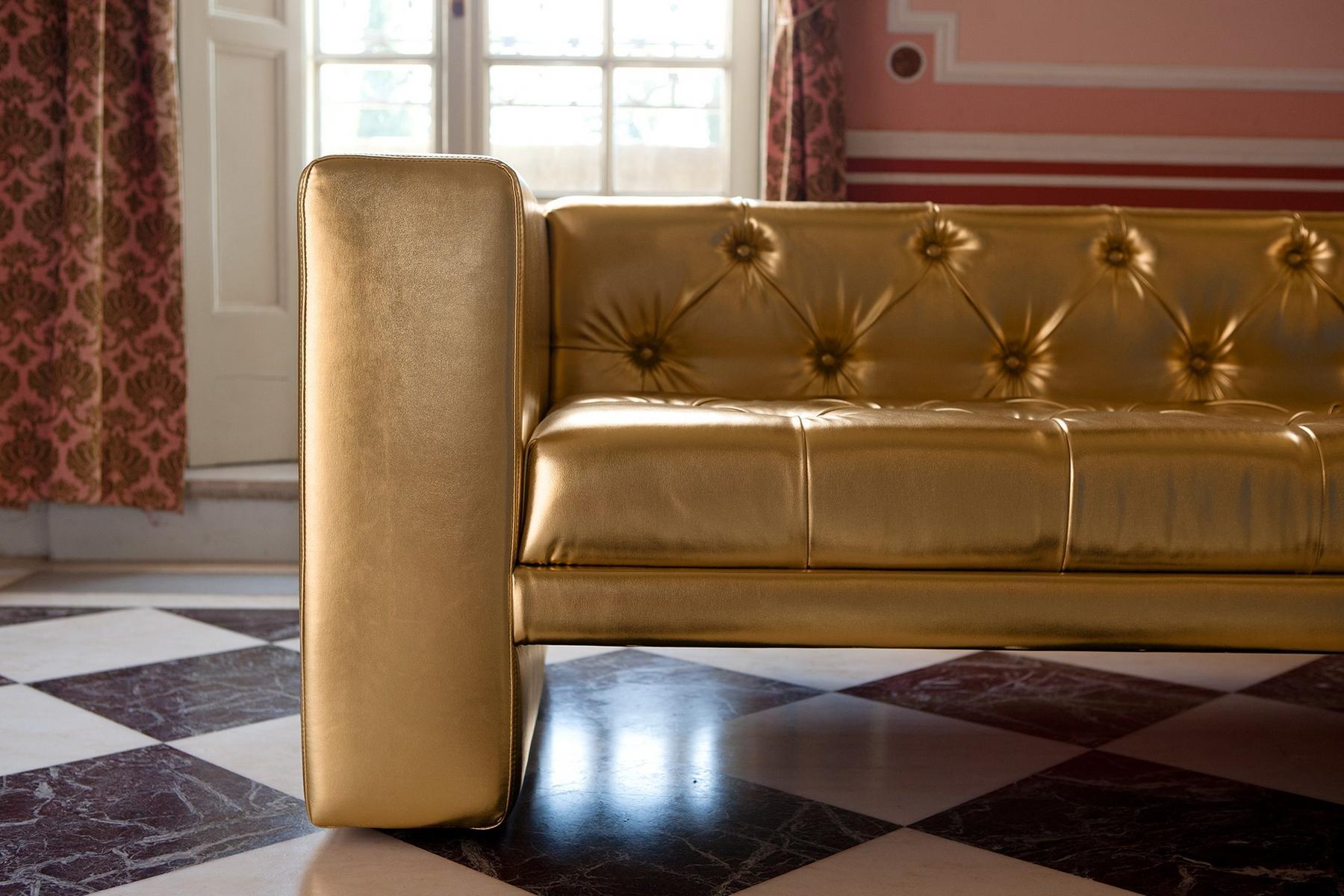 Tufted 4 seater fabric sofa | Tubby by Domingo salotti