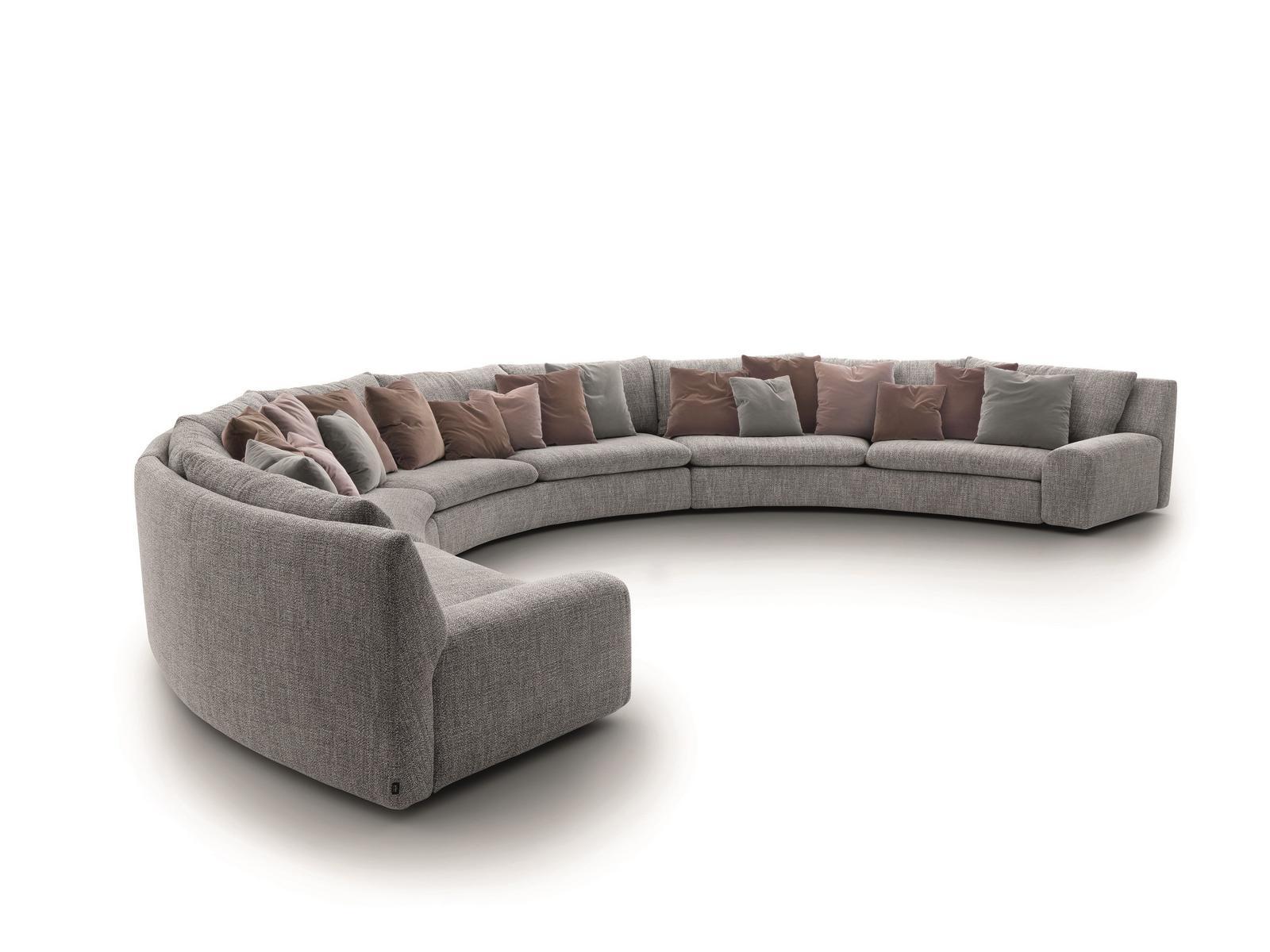 Curved fabric sofa | Ben Ben by Arflex