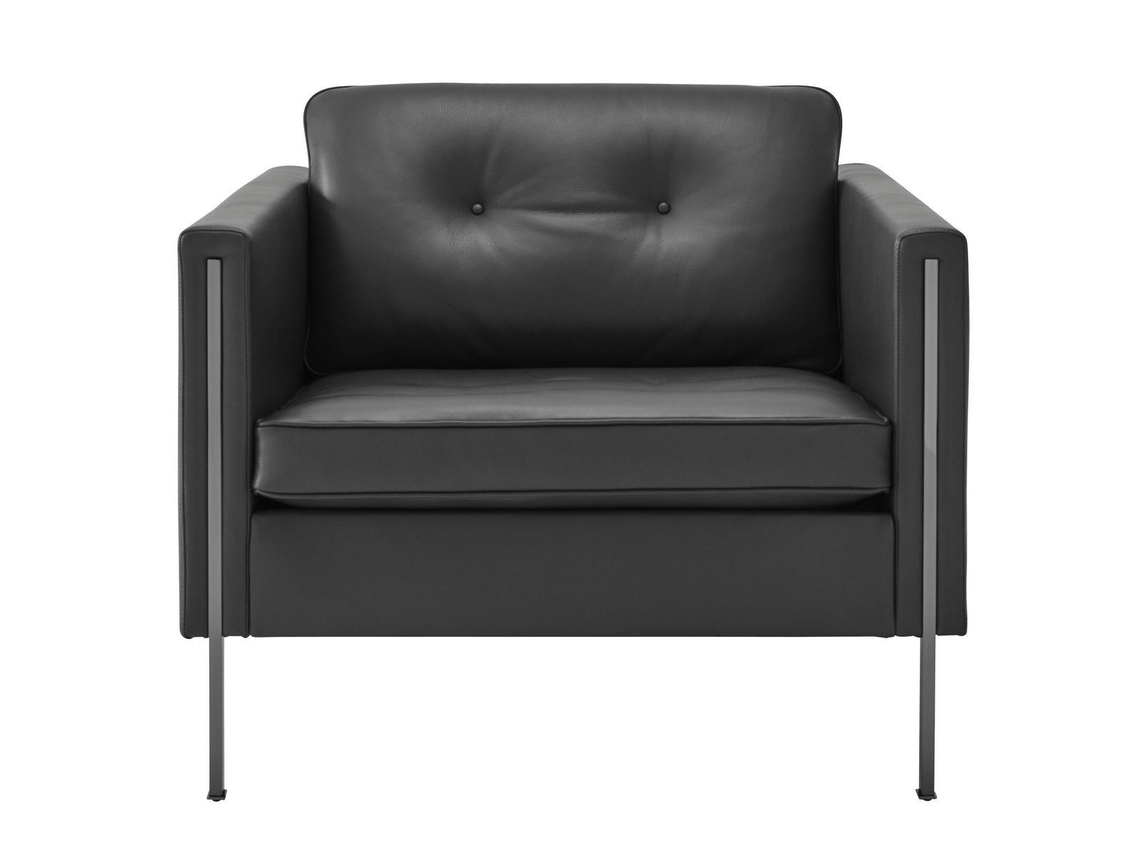 Leather armchair with armrests | Andy by Ligne Roset