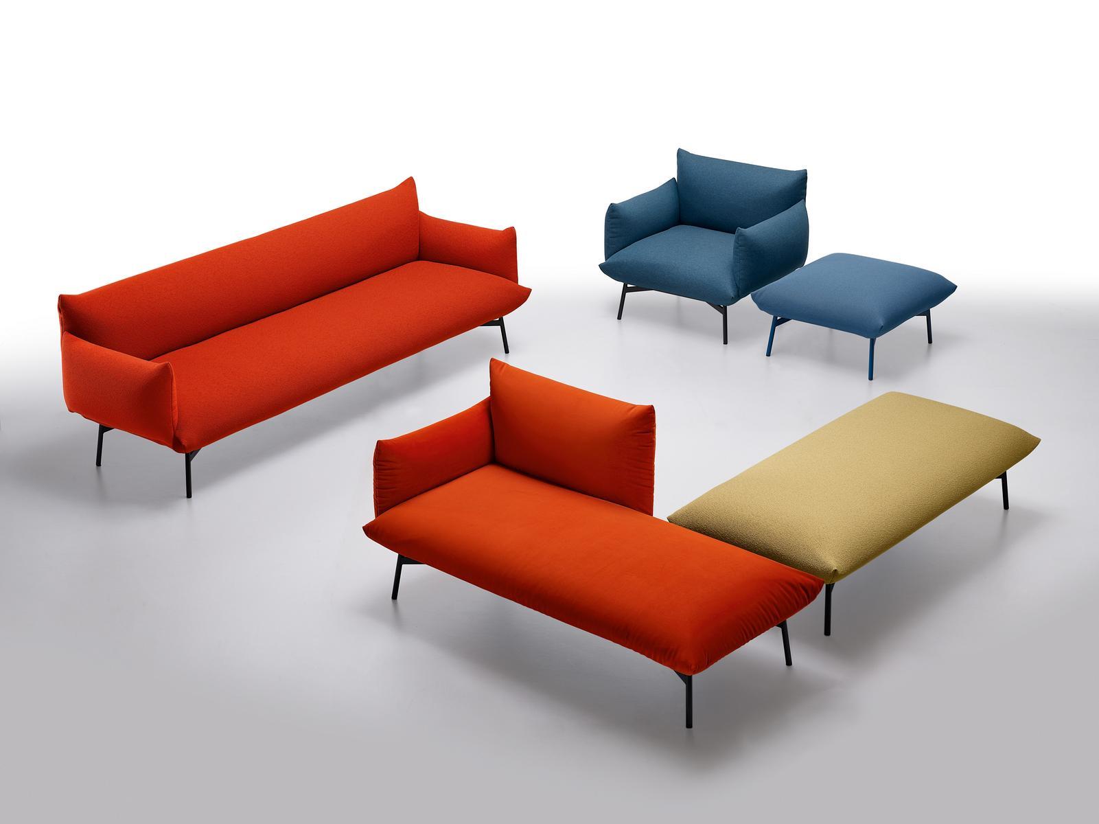 Upholstered fabric day bed | Area Dv2 Drm M Ts by Midj