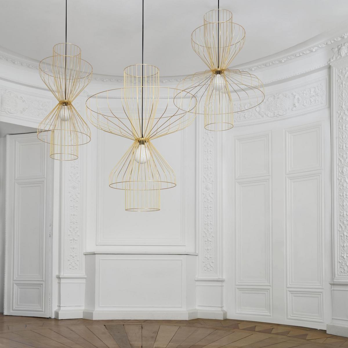 Steel pendant lamp | Parachute by Ligne Roset