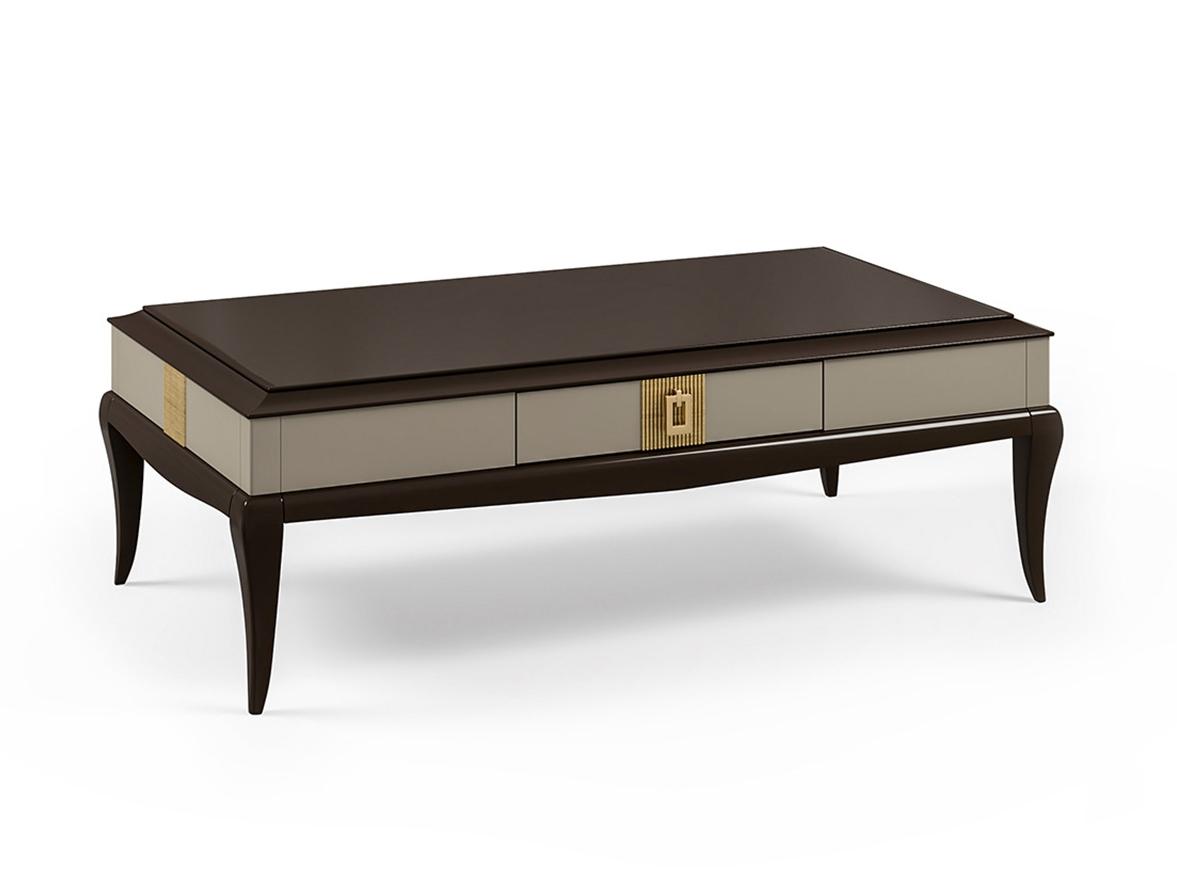 Rectangular wooden coffee table with storage space | Pr.335 by Stella del Mobile