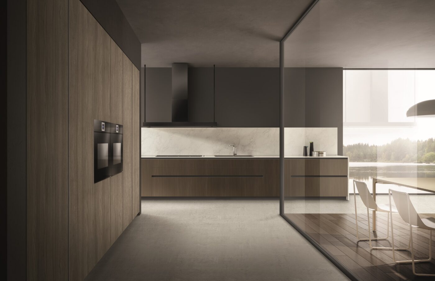 Lacquered kitchen with handles Aster Cucine Atelier