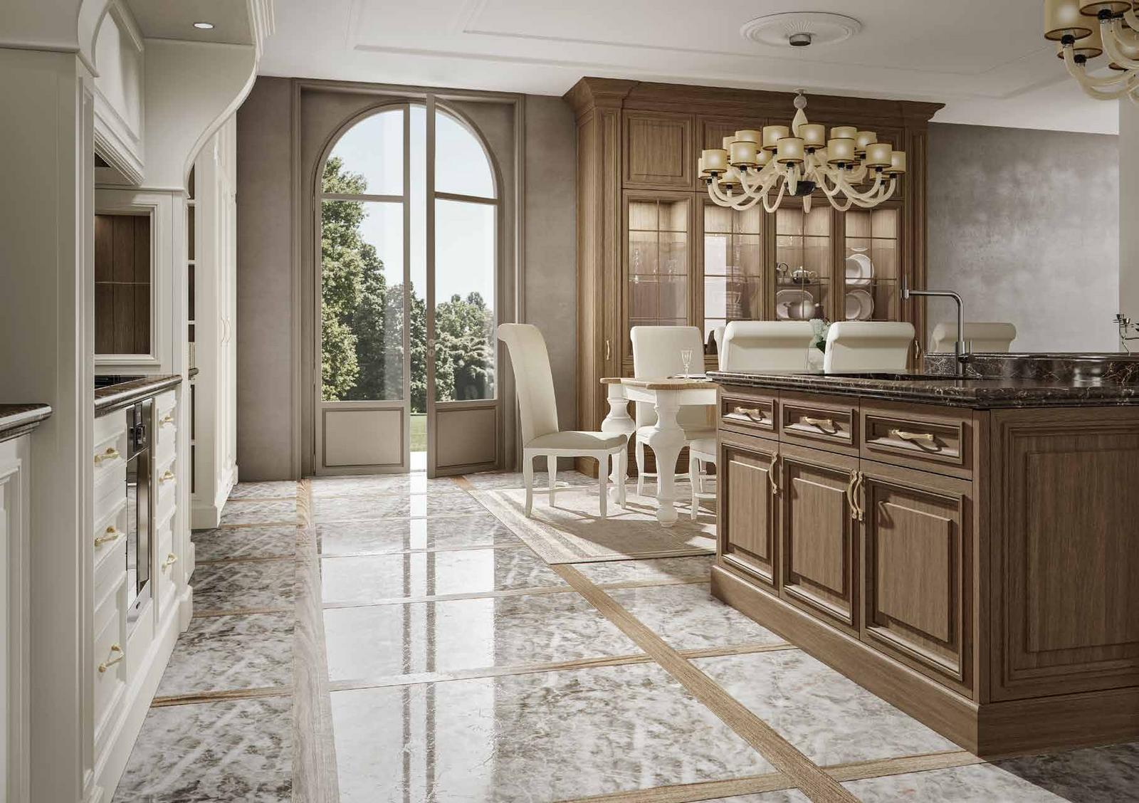 Kitchen with handles Old Line Deva