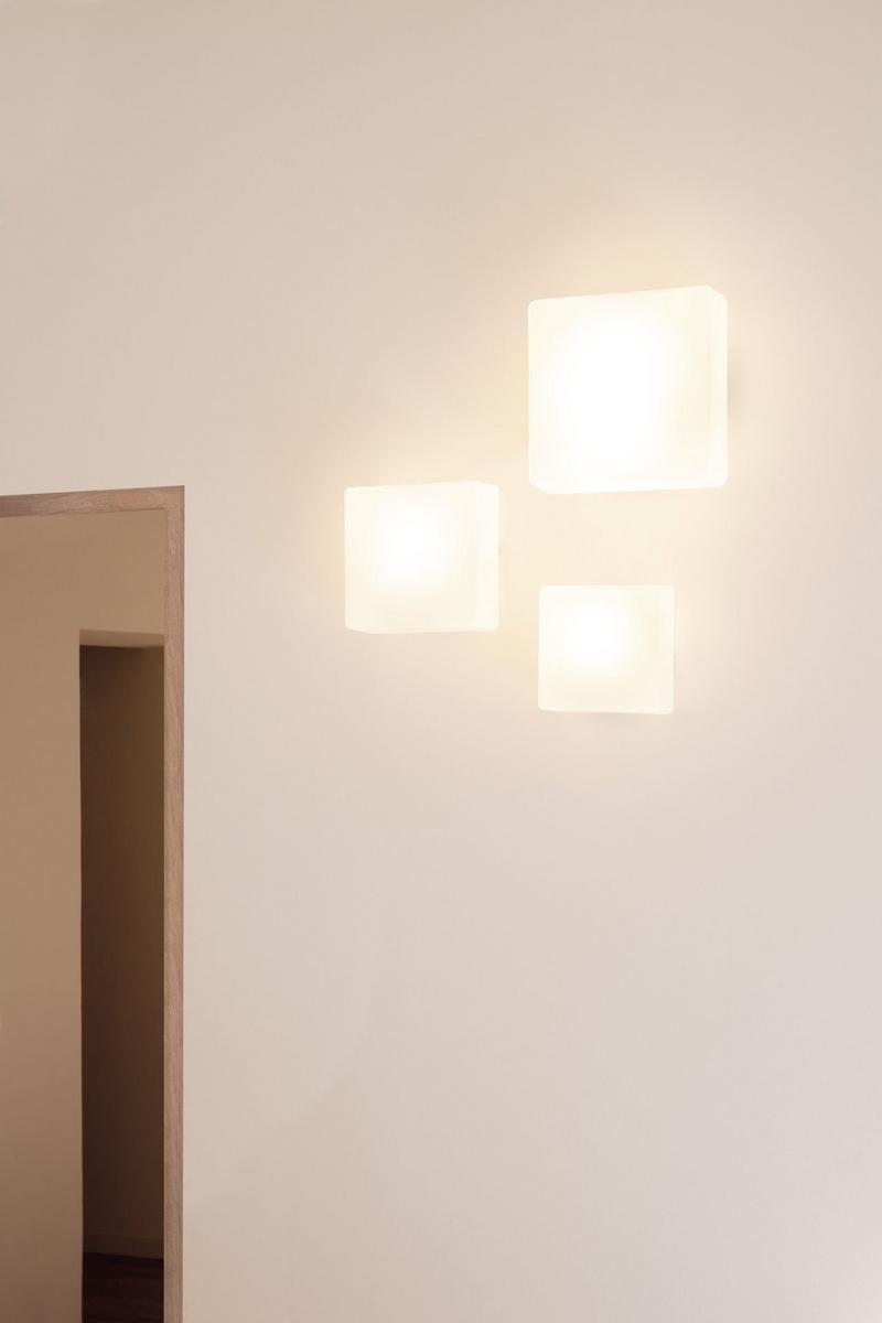 Blown glass wall lamp / ceiling lamp | Quadra by Nemo