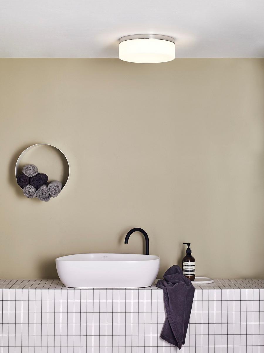 LED glass and steel ceiling light | Sabina 280 by Astro lighting