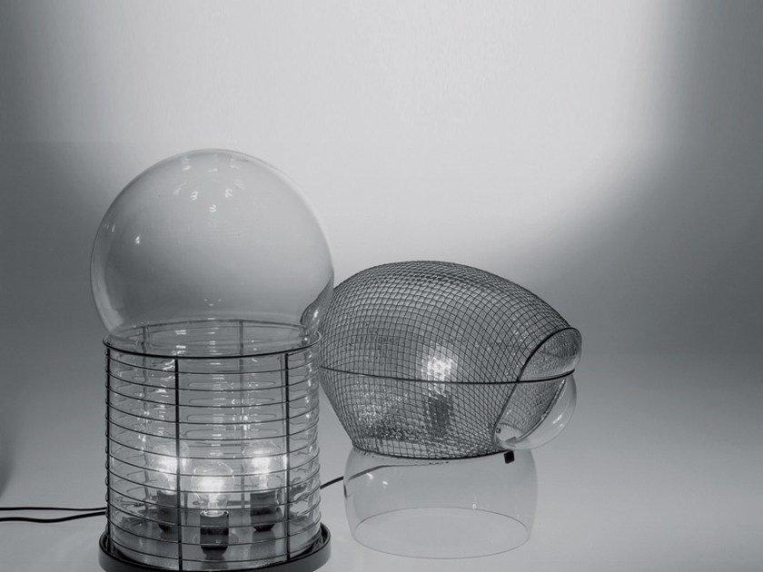 Halogen blown glass table lamp with dimmer | Patroclo by Artemide