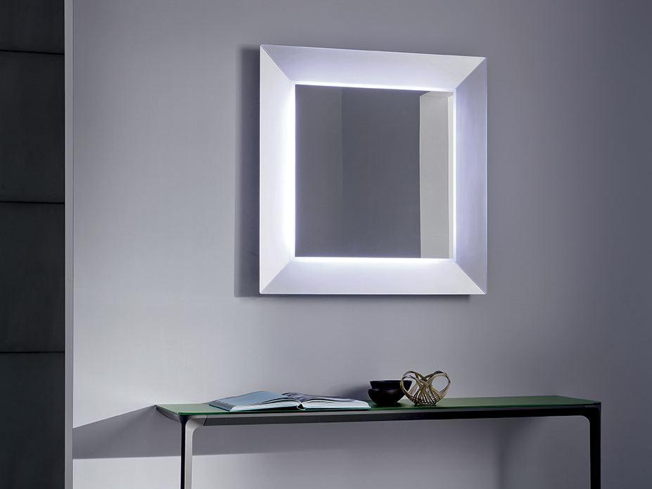 Square mirror with integrated lighting | Denver Up by Sovet