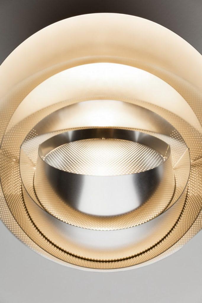 Metal pendant lamp in a contemporary style | Curve by Tom Dixon