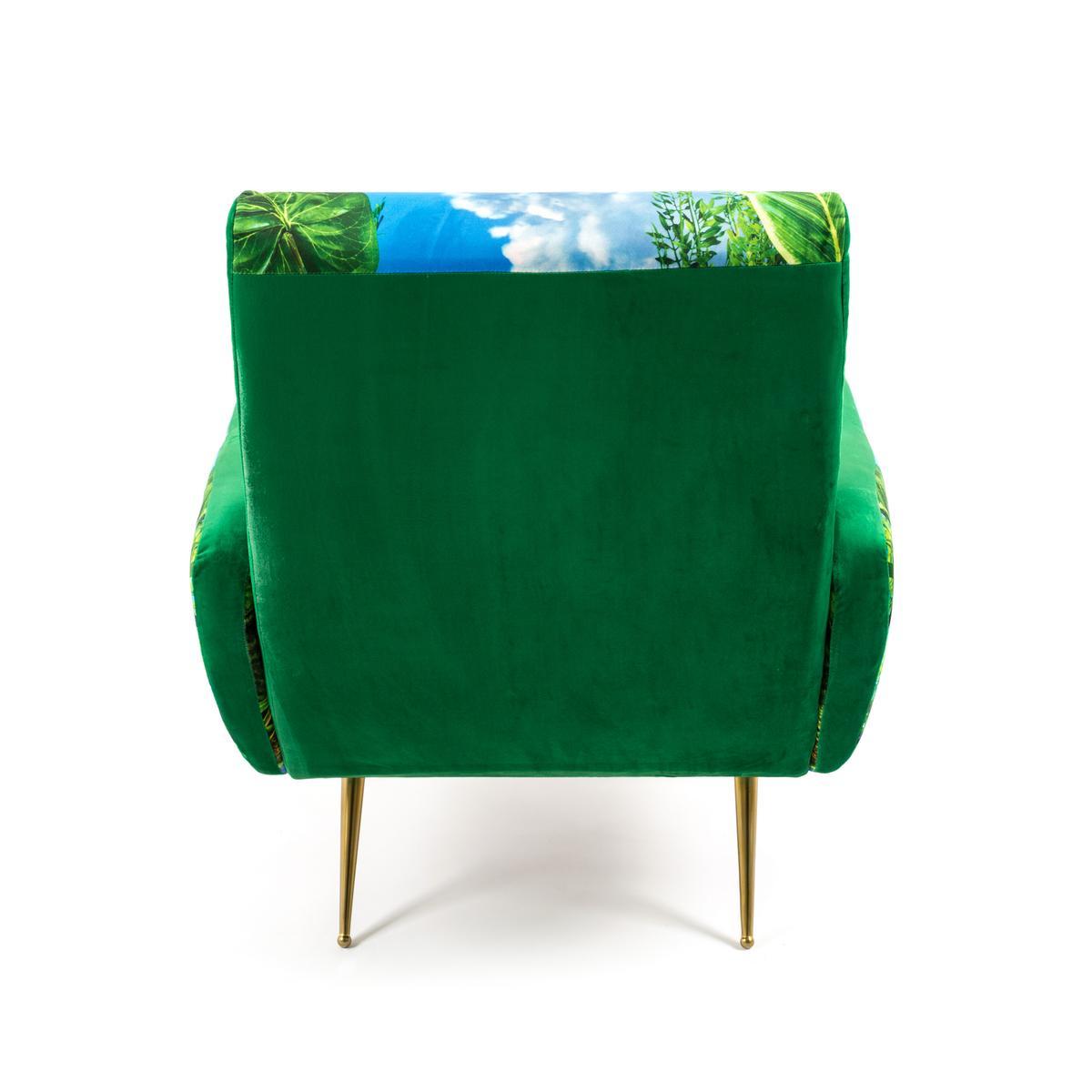 Fabric armchair with armrests | Volcano by Seletti