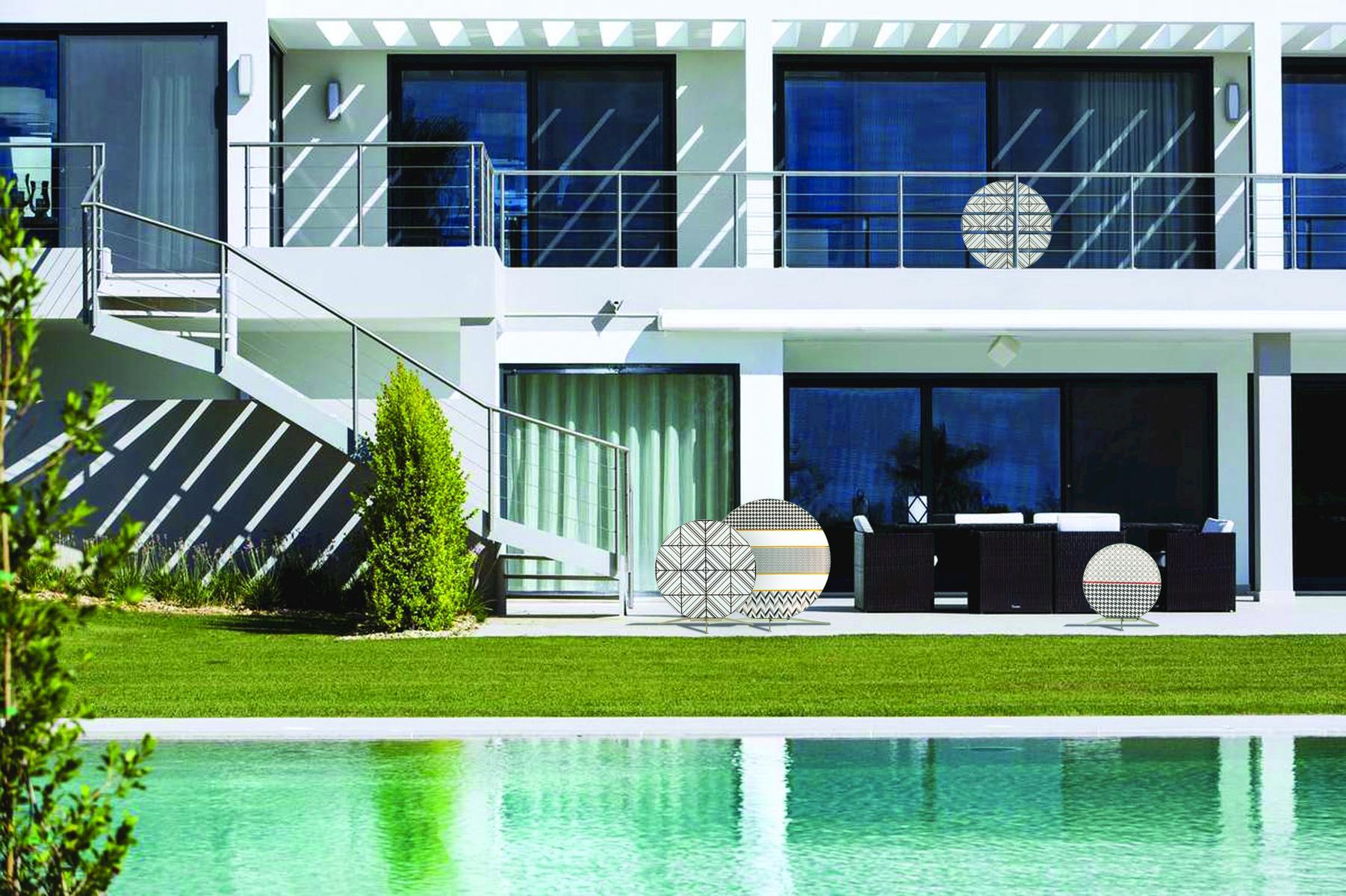 LED fabric floor lamp | Babu by Contardi