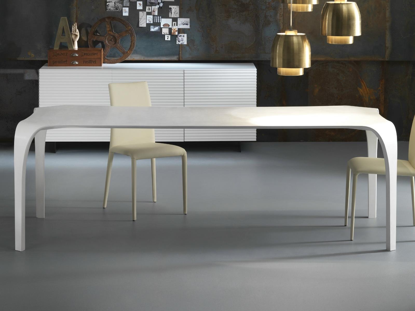 Rectangular Tecnoril® kitchen table | Unico by Riflessi