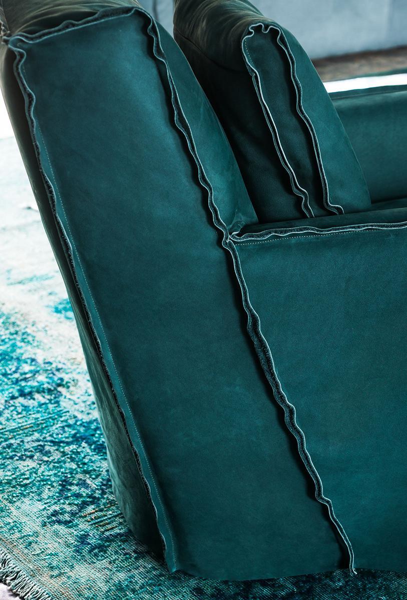 Leather armchair with armrests | Rio Alta by Baxter
