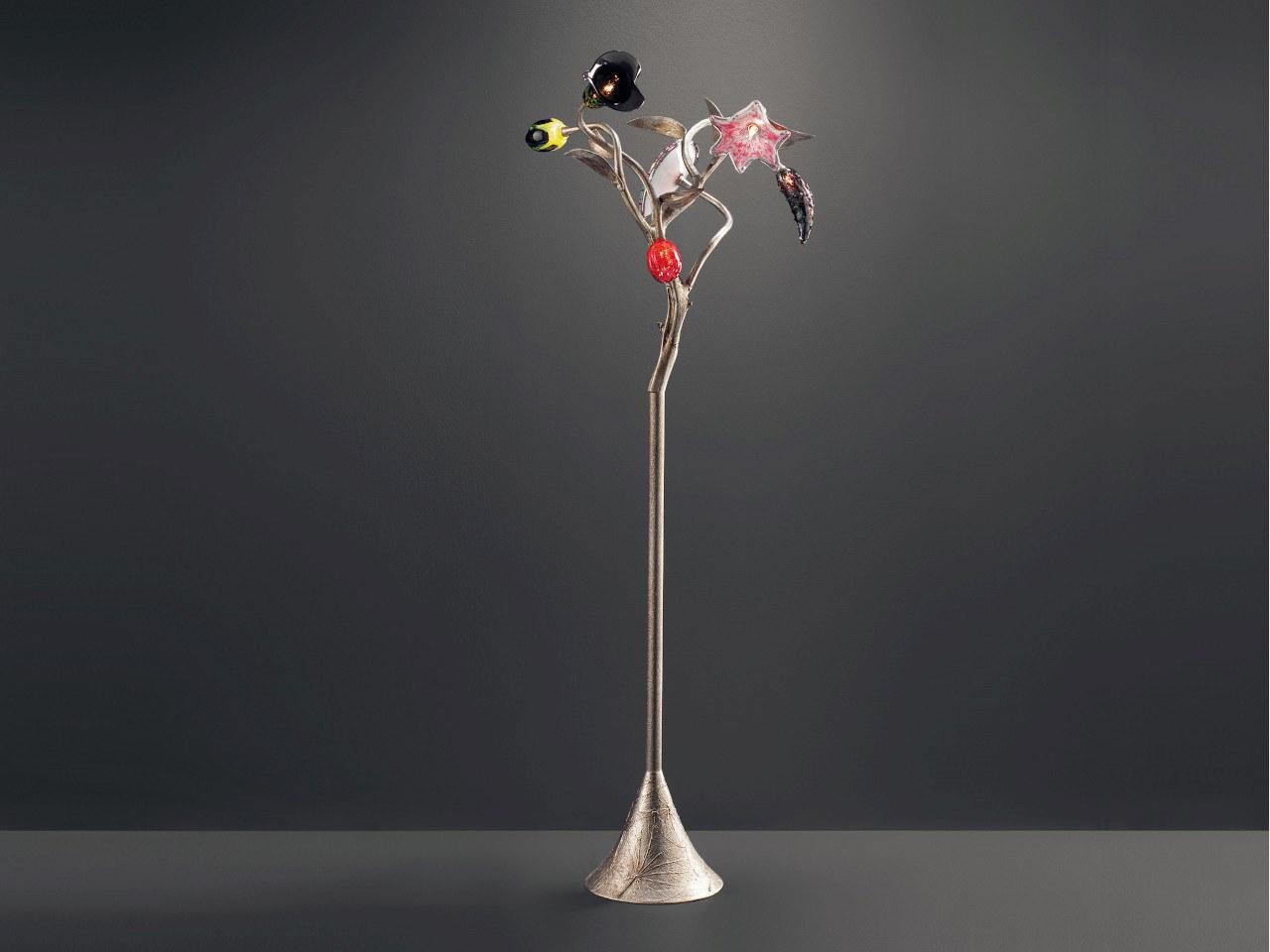 Handmade bronze floor lamp | Bouquet Pa618/6 by Serip
