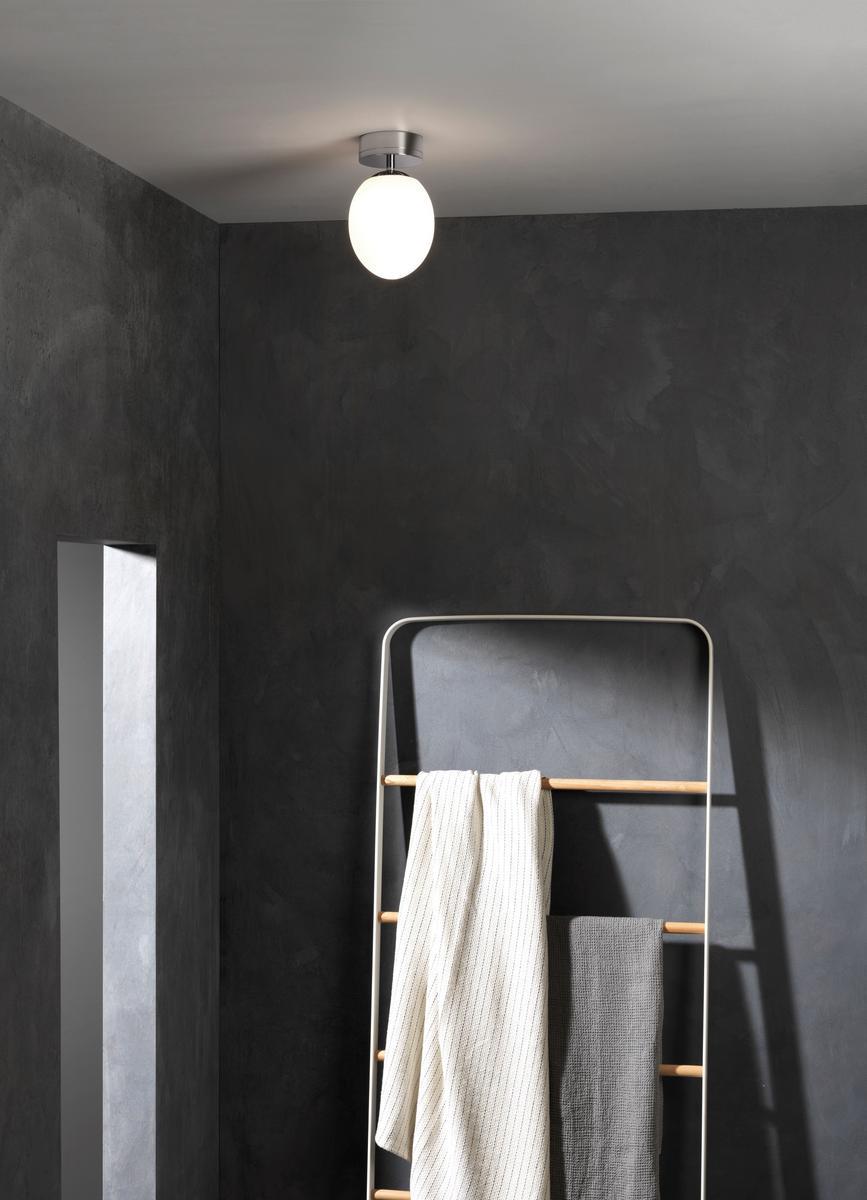 LED ceiling lamp in metal and opal glass | Kiwi by Astro lighting