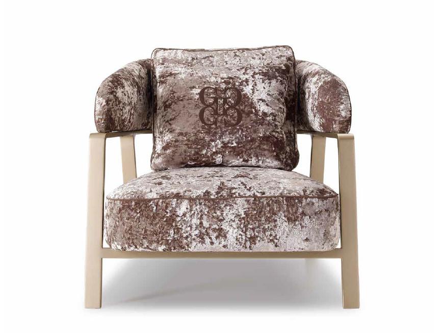 Fabric armchair with armrests | Oscar by Grilli