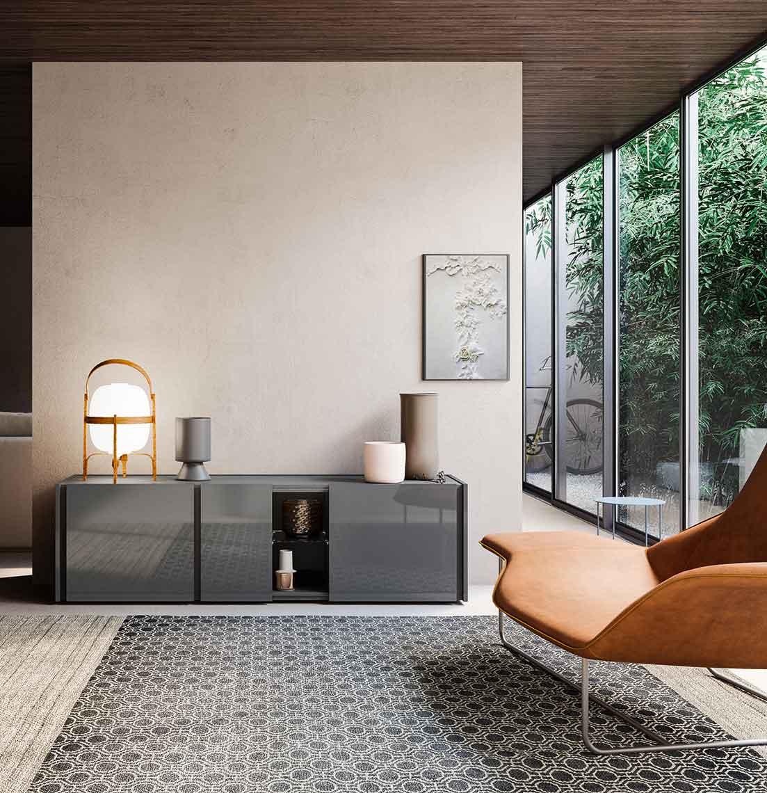 Modular veneer sideboard with doors | Da-Do giorno by ALF Dafre