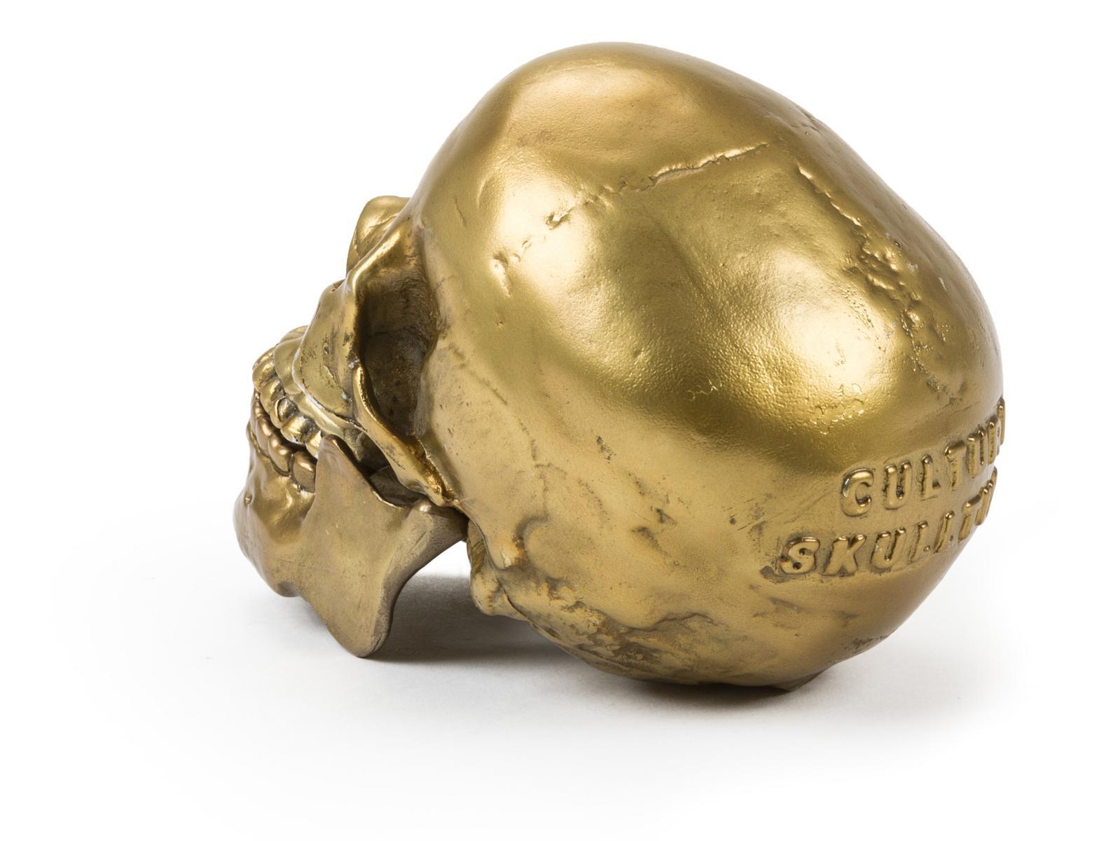 Aluminium decorative object | Human Skull by Seletti