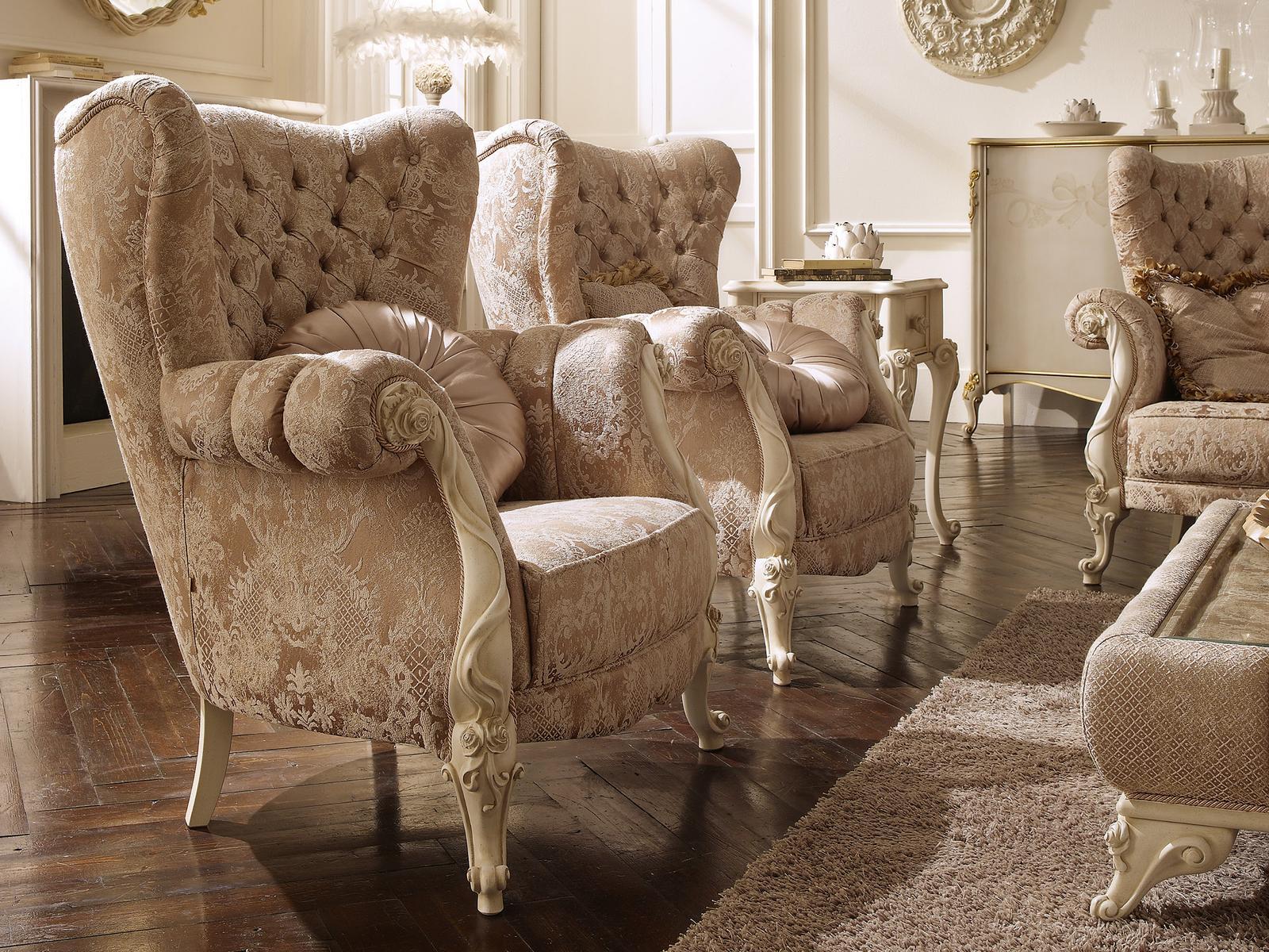 Tufted armchair with armrests | Elisabetta by Volpi