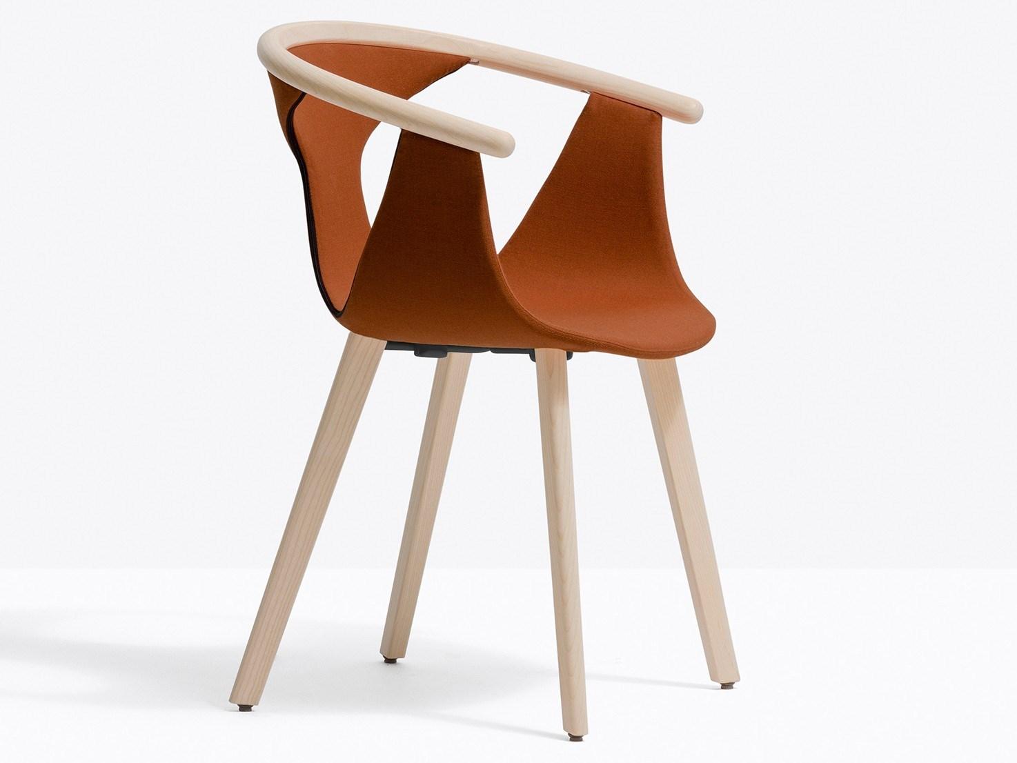 Ash chair with armrests | Fox 3723 by Pedrali