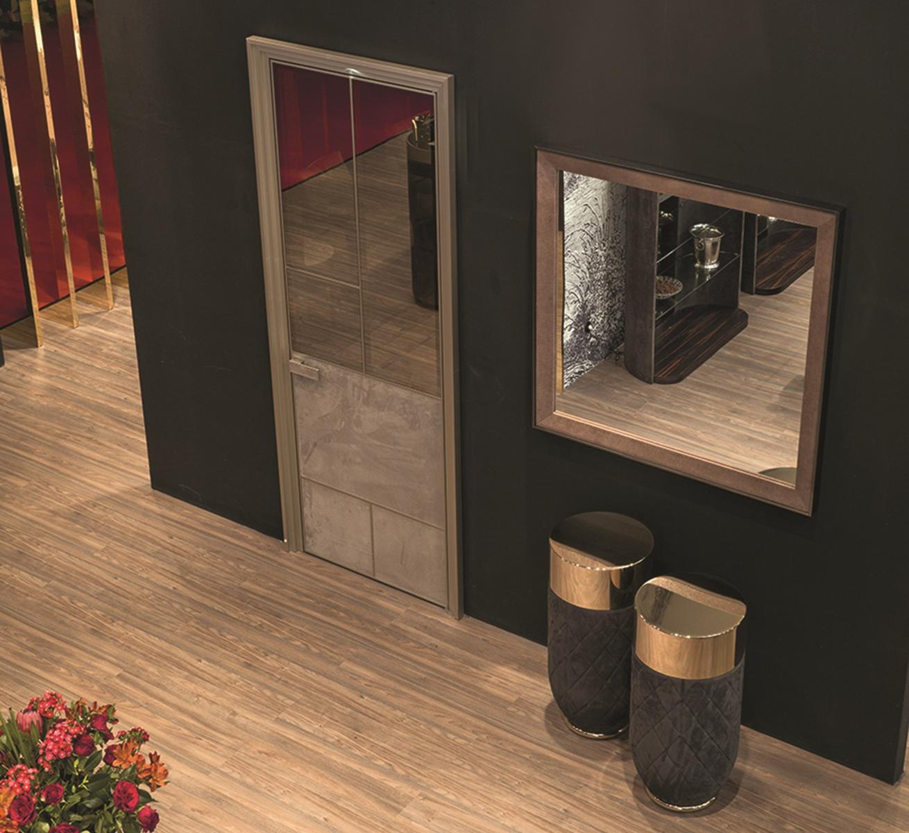 Square veneer mirror | Nanami by Longhi