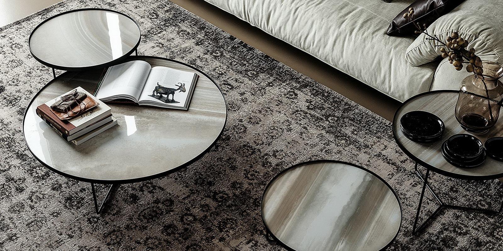 Round ceramic coffee table | Billy Keramik by Cattelan Italia