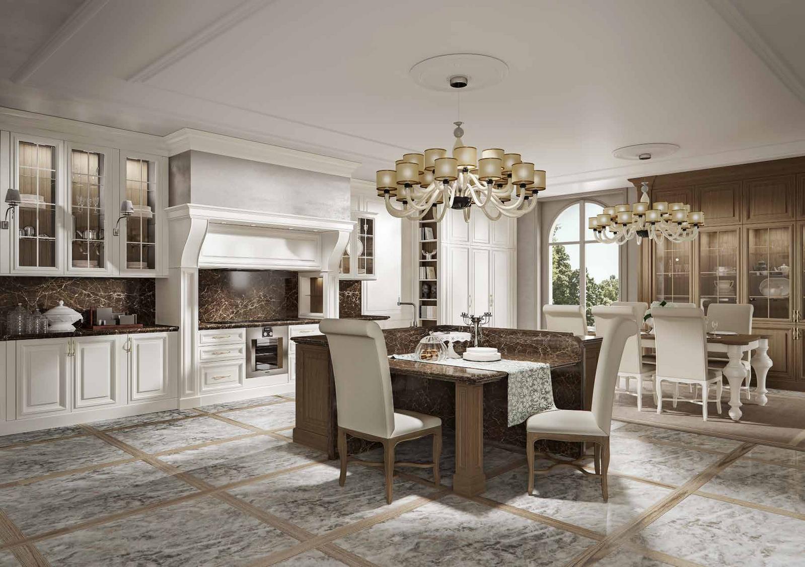 Kitchen with handles Old Line Deva