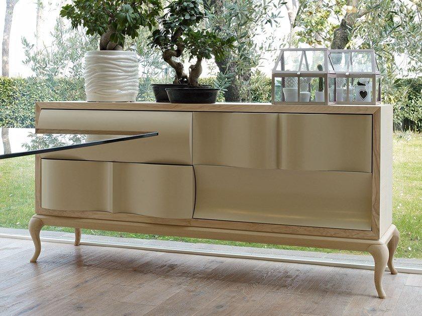Wooden sideboard with drawers | Contemporary Living by Volpi