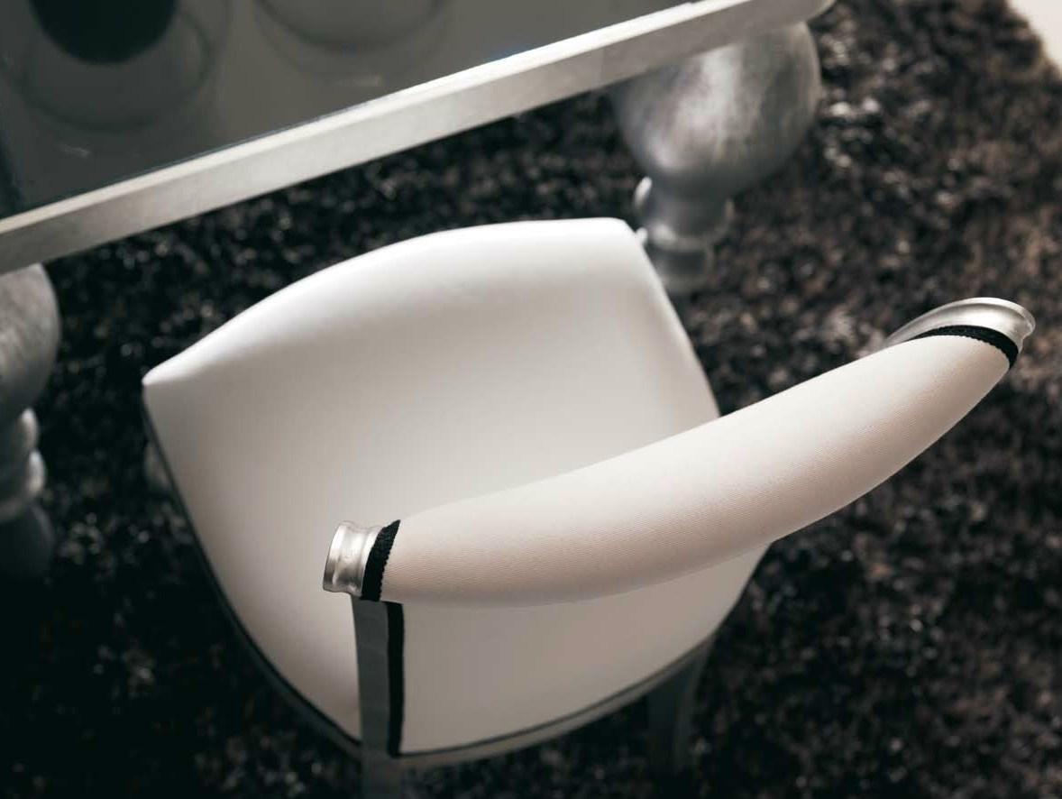 Upholstered high-back fabric chair | Zoe by Corte Zari