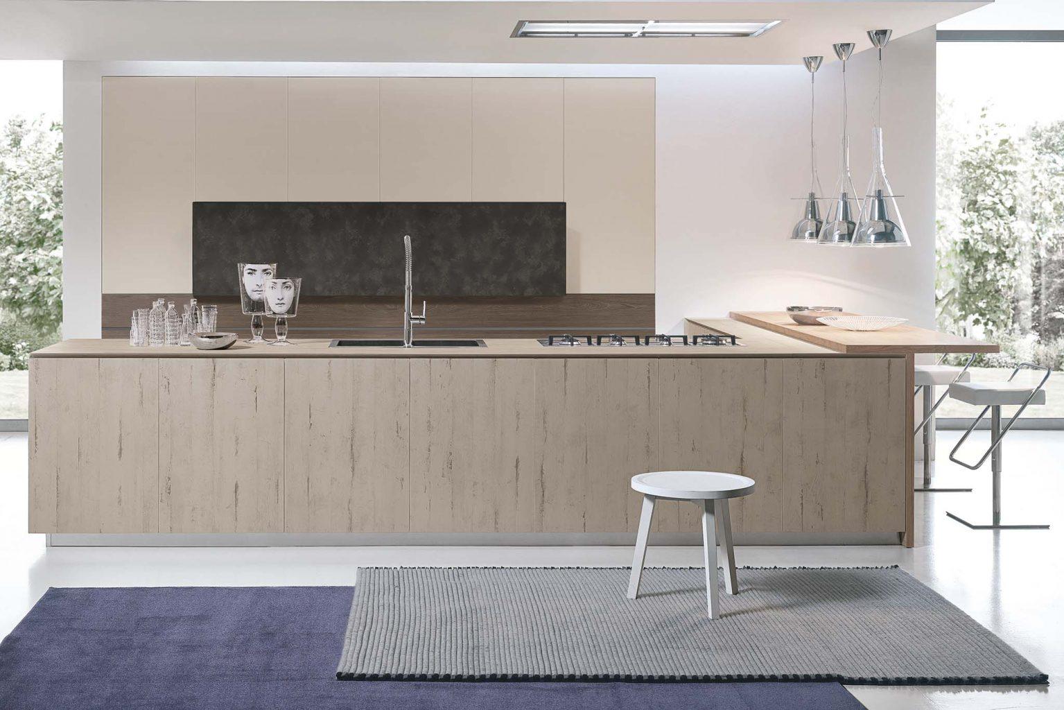 Lacquered kitchen with handles Aster Cucine Atelier